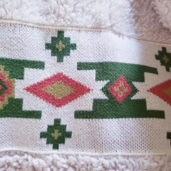 Urban Outfitters Aztec Print Sherpa Pull Over Men's Sweater - M - Picture 4 of 14